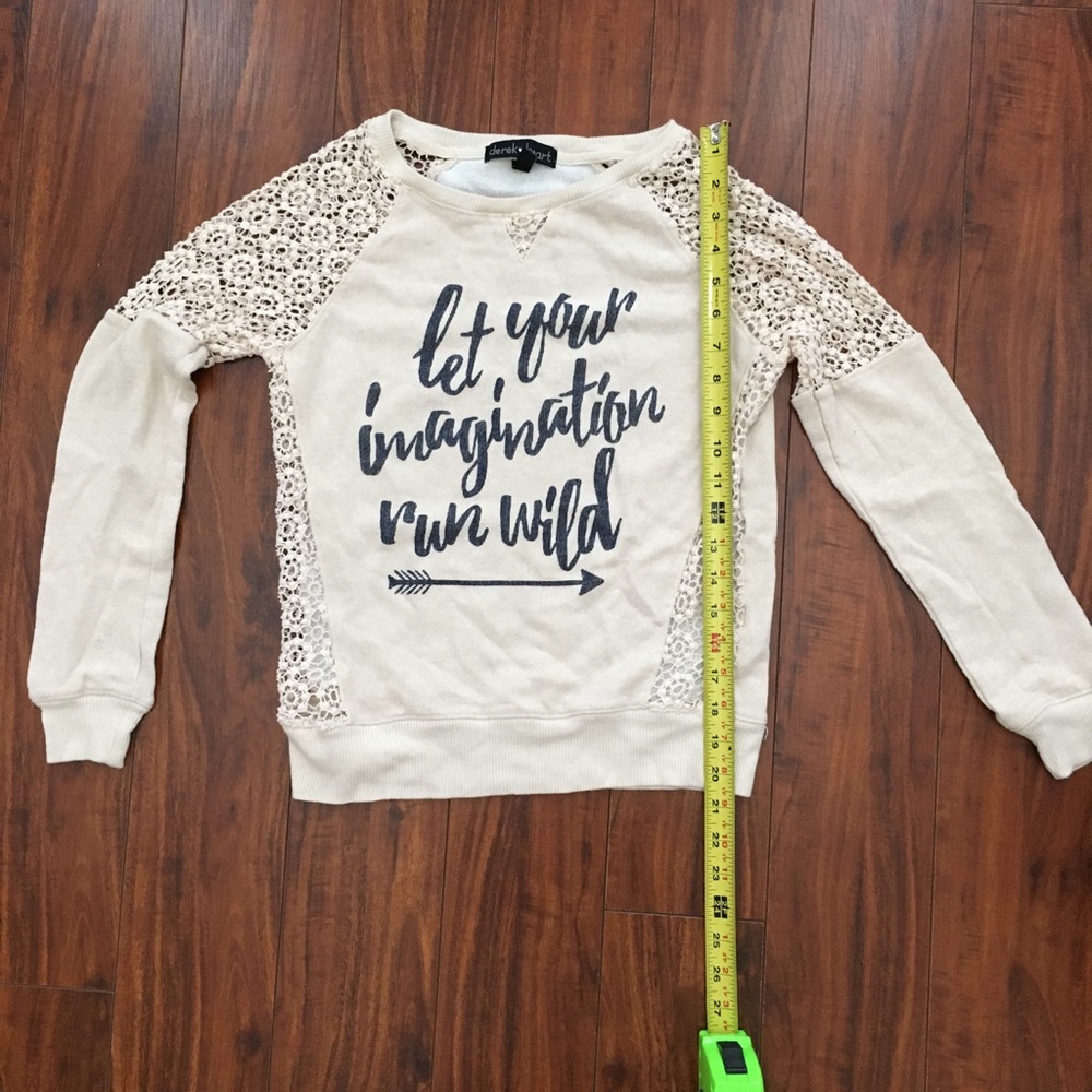 Off white sweatshirt. Size small.